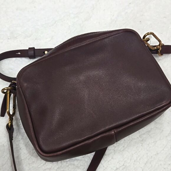 The Carabiner Medium Crossbody Bag Brown Chocolate Raisin Calf Hair NWT - Picture 6 of 6